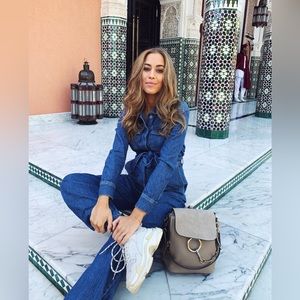 Top shop denim jumpsuit